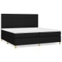 Box spring bed with black fabric mattress 200x200 cm by vidaXL, Beds and slatted bases - Ref: Foro24-3142363, Price: 682,90 €...