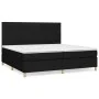 Box spring bed with black fabric mattress 200x200 cm by vidaXL, Beds and slatted bases - Ref: Foro24-3142363, Price: 668,71 €...