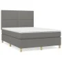 Box spring bed with dark gray fabric mattress 140x200 cm by vidaXL, Beds and slatted bases - Ref: Foro24-3142258, Price: 462,...