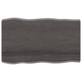 Treated wood table top brown live edge 100x60x(2-6) cm by vidaXL, Table tops - Ref: Foro24-364021, Price: 71,09 €, Discount: %