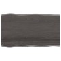 Treated wood table top brown live edge 100x60x(2-6) cm by vidaXL, Table tops - Ref: Foro24-364021, Price: 71,09 €, Discount: %