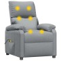 Sillón de masaje tela gris claro