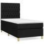 Box spring bed with black fabric mattress 90x200 cm by vidaXL, Beds and slatted bases - Ref: Foro24-3142547, Price: 309,65 €,...