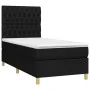 Box spring bed with black fabric mattress 90x200 cm by vidaXL, Beds and slatted bases - Ref: Foro24-3142547, Price: 309,65 €,...