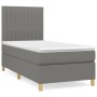 Box spring bed with dark gray fabric mattress 90x200 cm by vidaXL, Beds and slatted bases - Ref: Foro24-3142466, Price: 371,4...