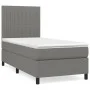 Box spring bed with dark gray fabric mattress 90x190 cm by vidaXL, Beds and slatted bases - Ref: Foro24-3141898, Price: 326,5...
