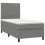 Box spring bed with dark gray fabric mattress 90x190 cm by vidaXL, Beds and slatted bases - Ref: Foro24-3141898, Price: 326,5...