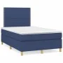Box spring bed with blue fabric mattress 120x200 cm by vidaXL, Beds and slatted bases - Ref: Foro24-3142247, Price: 401,90 €,...
