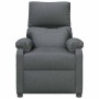 Sillón de masaje de tela gris oscuro