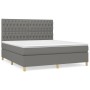 Boxspringbett mit dunkelgrauer Stoffmatratze 180x200 cm von vidaXL, Betten und Lattenroste - Ref: Foro24-3142594, Preis: 636,...
