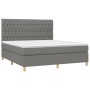 Boxspringbett mit dunkelgrauer Stoffmatratze 180x200 cm von vidaXL, Betten und Lattenroste - Ref: Foro24-3142594, Preis: 636,...