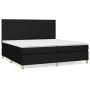 Box spring bed with black fabric mattress 200x200 cm by vidaXL, Beds and slatted bases - Ref: Foro24-3142203, Price: 641,13 €...