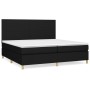 Cama box spring con colchón tela negro 200x200 cm de vidaXL, Camas y somieres - Ref: Foro24-3142203, Precio: 670,75 €, Descue...