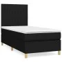 Box spring bed with black fabric mattress 80x200 cm by vidaXL, Beds and slatted bases - Ref: Foro24-3142451, Price: 302,38 €,...