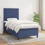 Box spring bed with blue fabric mattress 100x200 cm by vidaXL, Beds and slatted bases - Ref: Foro24-3141599, Price: 351,86 €,...
