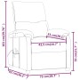 Sillón de masaje eléctrico tela marrón