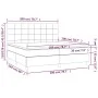 Box spring bed with blue fabric mattress 200x200 cm by vidaXL, Beds and slatted bases - Ref: Foro24-3142367, Price: 641,32 €,...