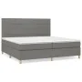 Box spring bed with dark gray fabric mattress 200x200 cm by vidaXL, Beds and slatted bases - Ref: Foro24-3142362, Price: 630,...