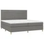 Box spring bed with dark gray fabric mattress 200x200 cm by vidaXL, Beds and slatted bases - Ref: Foro24-3142362, Price: 630,...