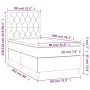 Box spring bed with light gray fabric mattress 80x200 cm by vidaXL, Beds and slatted bases - Ref: Foro24-3142529, Price: 334,...