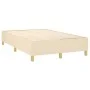 Box spring bed with cream fabric mattress 120x200 cm by vidaXL, Beds and slatted bases - Ref: Foro24-3142566, Price: 432,18 €...
