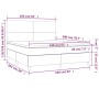 Cama box spring con colchón tela negro 160x200 cm de vidaXL, Camas y somieres - Ref: Foro24-3142187, Precio: 583,33 €, Descue...