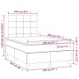 Box spring bed with black fabric mattress 120x200 cm by vidaXL, Beds and slatted bases - Ref: Foro24-3142323, Price: 404,97 €...