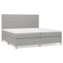 Boxspringbett mit hellgrauer Stoffmatratze 200x200 cm von vidaXL, Betten und Lattenroste - Ref: Foro24-3142281, Preis: 613,54...