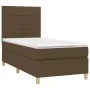 Box spring bed with dark brown fabric mattress 90x200 cm by vidaXL, Beds and slatted bases - Ref: Foro24-3142308, Price: 318,...