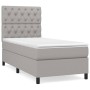 Box spring bed with light gray fabric mattress 80x200 cm by vidaXL, Beds and slatted bases - Ref: Foro24-3141969, Price: 326,...