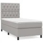 Box spring bed with light gray fabric mattress 80x200 cm by vidaXL, Beds and slatted bases - Ref: Foro24-3141969, Price: 314,...