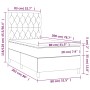 Box spring bed with light gray fabric mattress 80x200 cm by vidaXL, Beds and slatted bases - Ref: Foro24-3141969, Price: 326,...