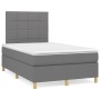 Cama box spring con colchón tela gris oscuro 120x200 cm de vidaXL, Camas y somieres - Ref: Foro24-3142322, Precio: 398,51 €, ...