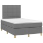 Cama box spring con colchón tela gris oscuro 120x200 cm de vidaXL, Camas y somieres - Ref: Foro24-3142322, Precio: 398,51 €, ...