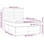 Box spring bed with blue fabric mattress 140x200 cm by vidaXL, Beds and slatted bases - Ref: Foro24-3142423, Price: 498,00 €,...