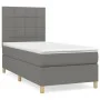 Box spring bed with dark gray fabric mattress 80x200 cm by vidaXL, Beds and slatted bases - Ref: Foro24-3142290, Price: 336,0...