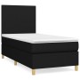 Boxspringbett mit schwarzer Stoffmatratze 90x190 cm von vidaXL, Betten und Lattenroste - Ref: Foro24-3142139, Preis: 316,79 €...
