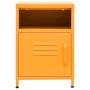 Yellow mustard steel bedside table 35x35x51 cm by vidaXL, Nightstands - Ref: Foro24-336218, Price: 76,65 €, Discount: %