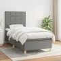 Box spring bed with dark gray fabric mattress 90x190 cm by vidaXL, Beds and slatted bases - Ref: Foro24-3142298, Price: 309,1...