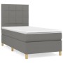 Box spring bed with dark gray fabric mattress 90x190 cm by vidaXL, Beds and slatted bases - Ref: Foro24-3142298, Price: 315,7...