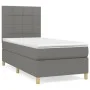 Box spring bed with dark gray fabric mattress 90x190 cm by vidaXL, Beds and slatted bases - Ref: Foro24-3142298, Price: 309,1...