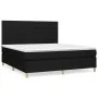 Box spring bed with black fabric mattress 180x200 cm by vidaXL, Beds and slatted bases - Ref: Foro24-3142355, Price: 653,19 €...