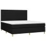 Box spring bed with black fabric mattress 180x200 cm by vidaXL, Beds and slatted bases - Ref: Foro24-3142355, Price: 653,19 €...