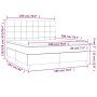 Cama box spring con colchón tela negro 180x200 cm de vidaXL, Camas y somieres - Ref: Foro24-3142355, Precio: 640,32 €, Descue...
