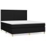 Box spring bed with black fabric mattress 180x200 cm by vidaXL, Beds and slatted bases - Ref: Foro24-3142195, Price: 654,32 €...