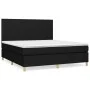 Box spring bed with black fabric mattress 180x200 cm by vidaXL, Beds and slatted bases - Ref: Foro24-3142195, Price: 668,21 €...