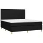 Box spring bed with black fabric mattress 180x200 cm by vidaXL, Beds and slatted bases - Ref: Foro24-3142195, Price: 668,21 €...