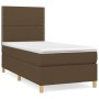 Box spring bed with dark brown fabric mattress 100x200 cm by vidaXL, Beds and slatted bases - Ref: Foro24-3142236, Price: 332...