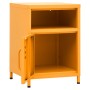 Senfgelber Stahlnachttisch 35x35x51 cm von vidaXL, Nachttische - Ref: Foro24-336218, Preis: 76,65 €, Rabatt: %