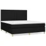 Box spring bed with black fabric mattress 180x200 cm by vidaXL, Beds and slatted bases - Ref: Foro24-3142515, Price: 656,28 €...